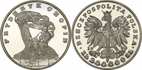 Polish collector coins after 1990
POLSKA / POLAND / POLEN / POLOGNE / POLSKO

III RP. 200.000 zlotych 1990 Fryderyk Chopin DuE