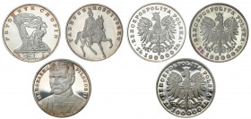 Polish collector coins after 1990
POLSKA / POLAND / POLEN / POLOGNE / POLSKO

III RP. MaE�y Tryptyk 100.000 zlotych PiE�sudski, Chopin, KoE�ciuszko...