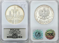 Polish collector coins after 1990
POLSKA / POLAND / POLEN / POLOGNE / POLSKO

III RP. 100 000 zlotych 1990 SolidarnoE�D� typ A 

Litery ZE� oddal...