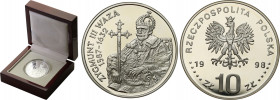 Polish collector coins after 1990
POLSKA / POLAND / POLEN / POLOGNE / POLSKO

III RP. 10 zlotych 1998 Zygmunt III Waza pC3E�postaD�, PUDEE�KO 

M...
