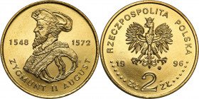Polish collector coins after 1990
POLSKA / POLAND / POLEN / POLOGNE / POLSKO

III RP. 2 zlote 1996 Zygmunt II August - RARE 

PiD�kny, menniczy e...