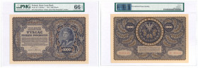 Polish banknotes, notes and bonds
POLSKA / POLAND / POLEN / PAPER MONEY / BANKNOTE

1.000 polish mark 23.08.1919, seria III-AX, PMG 66 EPQ 

WyE�...