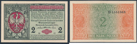 Polish banknotes, notes and bonds
POLSKA / POLAND / POLEN / PAPER MONEY / BANKNOTE

2 marki polskie 1916 seria B, GENERAE� 

PiD�kny egzemplarz, ...