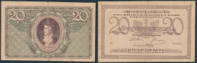 Polish banknotes, notes and bonds
POLSKA / POLAND / POLEN / PAPER MONEY / BANKNOTE

20 polish mark 1919 seria IC - RARE 

E�lady wklejania do alb...