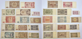 Polish banknotes, notes and bonds
POLSKA / POLAND / POLEN / PAPER MONEY / BANKNOTE

1 - 1.000 zlotych 1946-1948, group 14 banknotC3w 

Rzadsze: -...