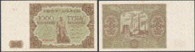 Polish banknotes, notes and bonds
POLSKA / POLAND / POLEN / PAPER MONEY / BANKNOTE

1.000 zlotych 1947 seria F - VERY NICE 

PiD�knie zachowany. ...