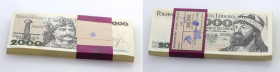 Polish banknotes, notes and bonds
POLSKA / POLAND / POLEN / PAPER MONEY / BANKNOTE

Bank package 2,000 zlotys 1982 -BU- 100 pieces 

Oryginalna, ...