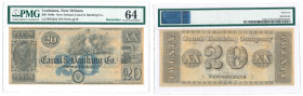 World Banknotes
POLSKA / POLAND / POLEN / PAPER MONEY / BANKNOTE

USA. $ 20 1840, New Orleans PMG 64 

Emisyjny stan zachowania. Rzadsze w tym st...