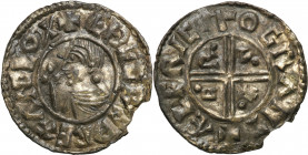 Medieval coin collection - WORLD
POLSKA / POLAND / POLEN / SCHLESIEN / GERMANY

England, Aethelred II (978-1016). Crux denar 

Aw.: Popiersie wE�...