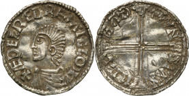 Medieval coin collection - WORLD
POLSKA / POLAND / POLEN / SCHLESIEN / GERMANY

England, Aethelred II (978-1016). Long Cross type denar 

Aw.: Po...