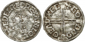 Medieval coin collection - WORLD
POLSKA / POLAND / POLEN / SCHLESIEN / GERMANY

England, Aethelred II (978-1016). Long cross denar 

Aw.: Popiers...
