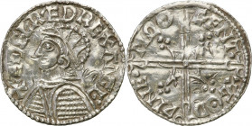 Medieval coin collection - WORLD
POLSKA / POLAND / POLEN / SCHLESIEN / GERMANY

England, Aethelred II (978-1016). Helmet type denar 

Aw.: Popier...