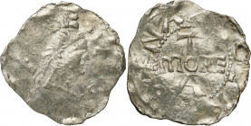 Medieval coin collection - WORLD
POLSKA / POLAND / POLEN / SCHLESIEN / GERMANY

Belgium, Namur. Albert (1020-1063). Denar (Pfennig) - RARE 

Aw.:...