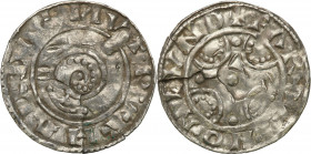 Medieval coin collection - WORLD
POLSKA / POLAND / POLEN / SCHLESIEN / GERMANY

Denmark, Hardeknut (1035-1042). Denar (Penning) - RARE 

Aw.: Spi...