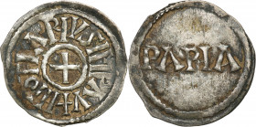 Medieval coin collection - WORLD
POLSKA / POLAND / POLEN / SCHLESIEN / GERMANY

Carolingians, Pavia Lothar I (840-855). Denarius - RARE 

Aw.: Le...