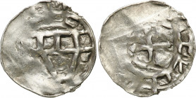 Medieval coin collection - WORLD
POLSKA / POLAND / POLEN / SCHLESIEN / GERMANY

Germany, Ober-Lotharingien. Denarius 

Denar podobny do pozycji D...