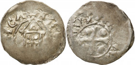 Medieval coin collection - WORLD
POLSKA / POLAND / POLEN / SCHLESIEN / GERMANY

Germany, Mainz. Denarius 

Aw.: Kapliczka z krzyE