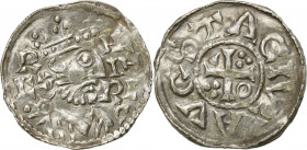 Medieval coin collection - WORLD
POLSKA / POLAND / POLEN / SCHLESIEN / GERMANY

Germany. Regensburg. Henry II 1002-1024. Denari 1009-1024 

Aw.: ...