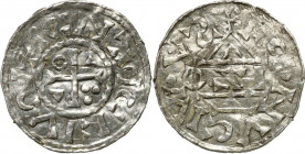 Medieval coin collection - WORLD
POLSKA / POLAND / POLEN / SCHLESIEN / GERMANY

Germany, Bavaria, Regensburg, Denar 

Aw: Dach koE�cioE�a poniE