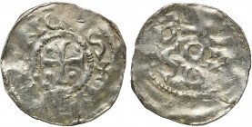 Medieval coin collection - WORLD
POLSKA / POLAND / POLEN / SCHLESIEN / GERMANY

Germany, Remagen, Denar - RARE 

Aw.: KrzyE < z punktami w polach...