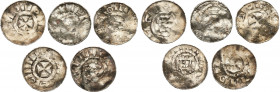 Medieval coin collection - WORLD
POLSKA / POLAND / POLEN / SCHLESIEN / GERMANY

Poland Germany. Cross denar, set of 5 

Denary krzyzowe z wysokim...