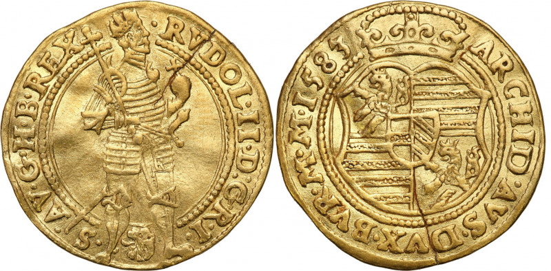 Austria
Austria. Rudolf II (1576-1612). Ducat 1584, Prague 

Mennicza wada kr...