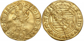 Austria
Austria. Rudolf II (1576-1612). Ducat 1584, Prague 

Mennicza wada krD�E