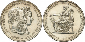 Austria
Austria, Francis Joseph I (18481916). 2 florins 1879, Vienna 

Moneta wybita z okazji 25 rocznicy zaE�lubin z ElE