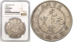 China
China, Tientsin. 1908 Dollar NGC AU - RARE 

Atrakcyjny egzemplarz z delikatna patyna.Bardzo rzadka moneta juE < w tym stanie zachowania.KM Y...