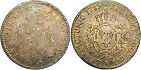 France
France, Louis XVI (1774-1793). Ecu 1783A, Paris 

Kolorowa patyna, dobra prezencja.Gadoury 356

Details: 29,29 g Ag 
Condition: 2/3 (EF/V...