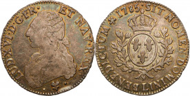 France
France, Louis XVI (1774-1792). Ecu 1785 L, Bayonne 

Kolorowa patyna. Bardzo dobra prezencja.Gadoury 356

Details: 28,62 g Ag 
Condition:...