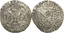 Netherlands
The Spanish Netherlands, Philip IV (16211665). 1/2 patagona 1625, Dle - RARE 

Egzemplarz z mennicy w DC4le, bijD�cej monety w znacznie...