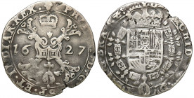 Netherlands
The Spanish Netherlands, Philip IV (1621-1665). 1/4 patagona 1627, Brussels 

Wyszczerbione obrzeE