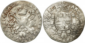 Netherlands
Spanish Netherlands, Albert and Elizabeth (1598-1621). Flanders, 1/4 patagon undated 

Patyna.Delmonte 272

Details: 6,61 g Ag 
Cond...