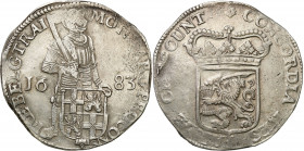 Netherlands
Netherlands, Utrecht, thaler (silver ducat) 1683 

Przyzwoicie zachowany egzemplarz. Ryska przy obrzeE