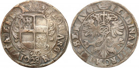 Germany
Germany, Emden. Ferdinand III (1637-1653). 28 stuber undated 

Ciemna patyna.Davenport 508

Details: 17,42 g Ag 
Condition: 3 (VF)