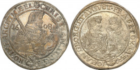 Germany
Germany, Saxony. Christian II, Georg Johann I and August. (1591-1611). Thaler 1608, Dresden - NO 

Aw.: PC3E�postaD� Krystiana z mieczem i ...