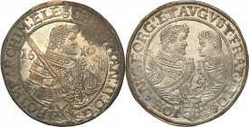 Germany
Germany, Saxony. Christian II, Georg Johann I and August. (1591-1611). Thaler 1610, Dresden 

Aw.: PC3E�postaD� Krystiana z mieczem i heE�m...