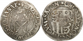 Germany
Germany, Saxony, Albrecht, and Johann (1486-1500). Engelsgroschen (Schreckenberger) undated - RARE 

Typ monety rzadko spotykany w handlu.C...