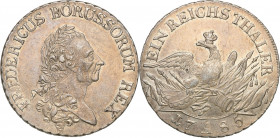 Germany
Germany, Prussia. Frederick II the Great (1740-1786). Thaler 1785 A, Berlin - NO 

Bardzo E�adnie zachowana moneta. PoE�ysk, zE�otawa patyn...