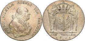 Germany
Germany, Prussia. Frederick William II (1786-1797). Thaler 1791 A, Berlin - BEAUTIFUL 

PiD�knie zachowana moneta. PoE�ysk, zE�otawa patyna...