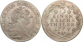 Germany
Germany, Prussia, Frederick II (1740-1786), 1/3 thaler 1774 A, Berlin 

Bardzo E�adnie zachowane, subtelna patyna.Olding 75

Details: 8,3...