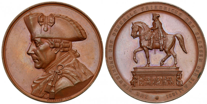 Germany
Germany, Prussia. Bronze medal of Frederick the Great 1851, bronze 

...