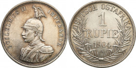 Germany
Germany, DOA, East Africa. William II. 1 rupee 1904 A, Berlin 

Atrakcyjny egzemplarz z duE