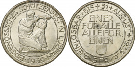 Switzerland
Switzerland. 5 francs 1839, Bern, Shooting Festival 

PiD�knie zachowane. NakE�ad 40.000 sztuk.KM-XS20

Details: 19,42 g Ag 
Conditi...