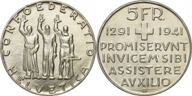 Switzerland
Switzerland. 5 francs 1941 B, Bern 

Wybite z okazji 650 rocznicy Konfederacji Szwajcarskiej.PiD�knie zachowane.

Details: 14,97 g Ag...