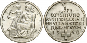 Switzerland
Switzerland, 5 francs 1948 B, Bern 

Wybite na 100 rocznicD� utworzenia Konfederacji.PiD�knie zachowane.KM 48

Details: 15,02 g Ag 
...