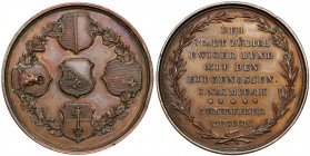 Switzerland
Switzerland, Zrich. Medal 1851 - Solemn Jubilee of accession to the Bund, bronze 

Bardzo E�adnie zachowany. ZapiE�owania na rancie. SM...