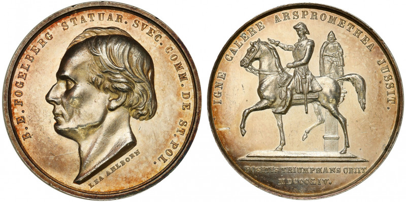 Sweden
Sweden. Medal 1844 - Fogelberg, silver 

Kolorowa patyna, drobne rysy ...