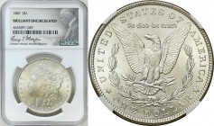 USA (United States of America)
USA. Dollar 1888, Philadelphia, Morgan type NGC BRILLIANT UNCIRCULATED 

WyE�mienicie zachowana moneta z dopiskiem B...